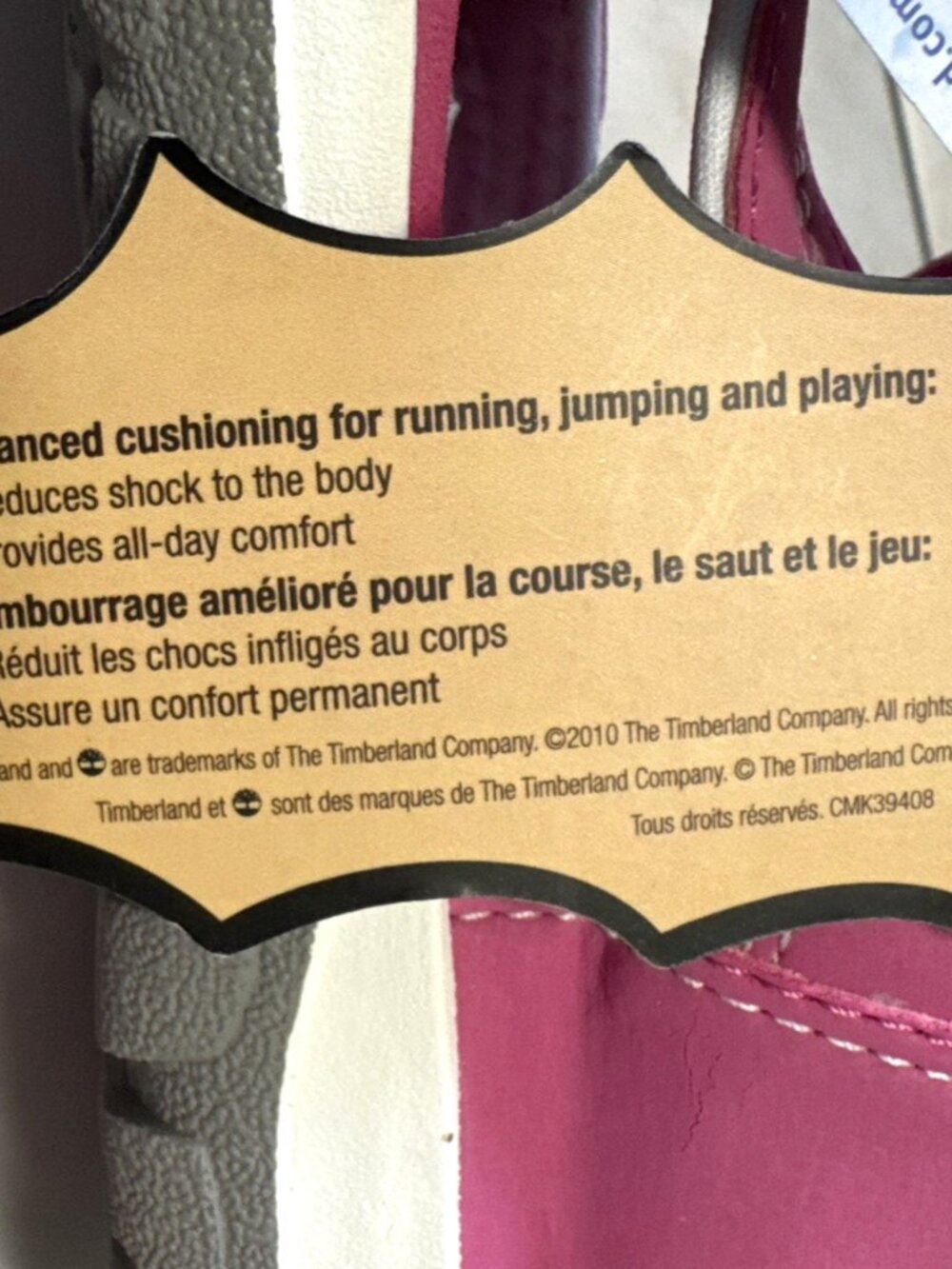 Timberland Big Girl's Sandals Size 6 Pink Adventure Seeker 2-Strap Hiking NEW - Picture 7 of 9